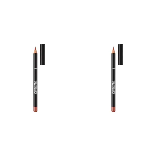 Miniatura 25 de Rimmel Lasting Finish 8HR - Delineador de labios de acabado duradero hasta por 8 horas, color 790 Brownie Pie, paquete de 1 (paquete de 2)