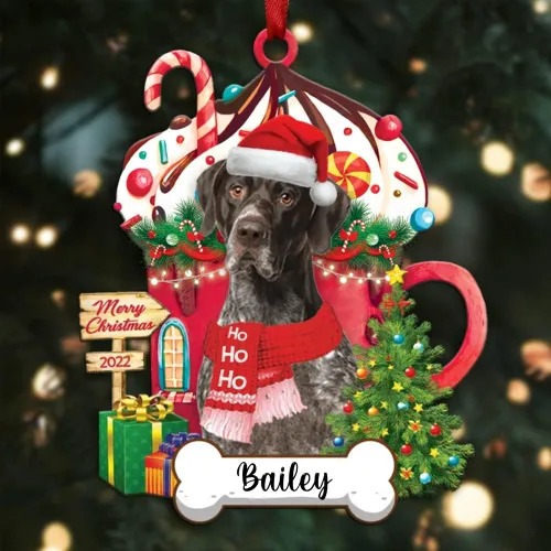 Miniatura 68 de Amantes de los perros de Navidad – Navidad de perros disponibles para muchos perros Shi Tzu – Adorno con forma personalizada, adorno de Navidad