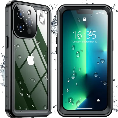 Miniatura 33 de SPIDERCASE Solo diseñada para el iPhone 13 Pro Max, funda impermeable, lente incorporada y protector de pantalla, protección completa de alta