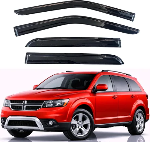 Miniatura 148 de KPY Visor de ventana compatible con Hyundai Tucson 2021-2025, 4 piezas de deflector de ventilación para ventana lateral, estilo Mugen, protector