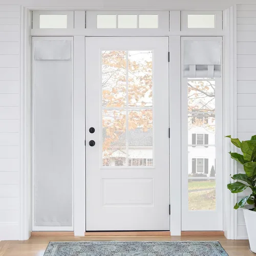 Miniatura 111 de RYB HOME 2 Paneles Cubierta de Ventana de Puerta de Aula, Persianas Opacas para Ventanas y Puertas de Aula Cubierta Persianas de Confinamiento