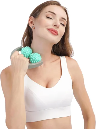 Miniatura 5 de Coolife Fascia Release - Rodillo de masaje con pinchos, masajeador de celulitis, herramienta de masaje de tejido profundo para cuello y piernas, 2