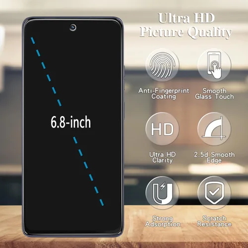 Miniatura 2 de Pokolan Paquete de 3 protectores de pantalla de privacidad para Motorola Moto G Power 5G 2025, película de vidrio templado privado anti espía
