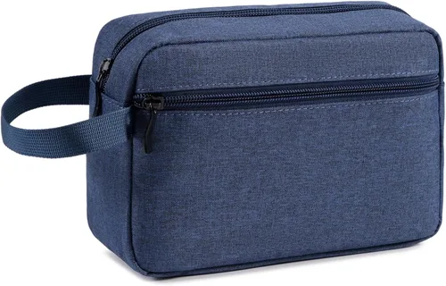 Miniatura 16 de Neceser colgante de viaje con asa de transporte, pequeño organizador de cosméticos resistente al agua para hombres y mujeres, kit de maquillaje