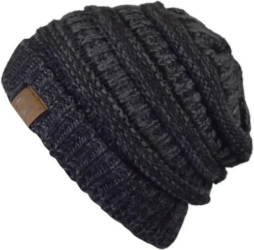 Miniatura 566 de C.C Trendy Warm Chunky Soft Stretch Cable Knit Beanie