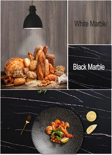 Miniatura 4 de Tablero grande de fondo de fotos de 24 x 24 pulgadas: 3 piezas de 6 patrones de fondos de fotografía de productos para joyería de alimentos, kit