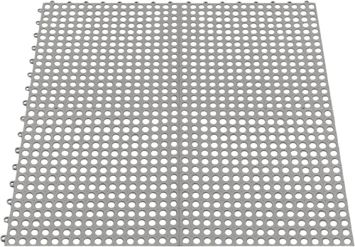 Miniatura 5 de Paquete de 24 tapetes entrelazados para bañera, tapete impermeable de PVC suave de 11.8 pulgadas, tapete de suelo de ducha con agujeros de drenaje
