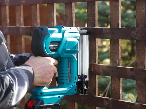 Miniatura 6 de Clavadora inalámbrica de clavos brad de 2 pulgadas compatible con batería Makita de 18V, pistola de clavos y grapas 2 en 1 18GA con 1000 clavos