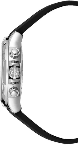Miniatura 3 de RAYMOND WEIL Tango - Reloj de cuarzo de acero inoxidable con correa de goma, negro, 20 (modelo 8560-SR-00206), NegroPlateado, Reloj de cuarzo