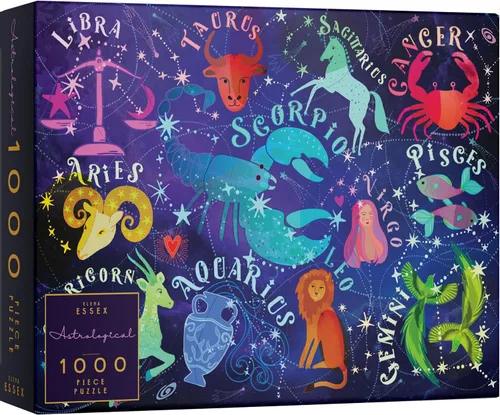 Elena Essex Rompecabezas de 1000 piezas para adultos, astrológico, rompecabezas para adultos de 1000 piezas, rompecabezas de astrología del zodiaco,