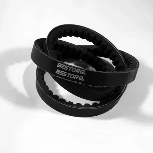 Miniatura 9 de BESTORQ AX15 Correa en V con cogida, EPDM de borde en bruto X5, negra, 17" de circunferencia exterior x 0,51" de ancho x 0,34" de alto, paquete de 1