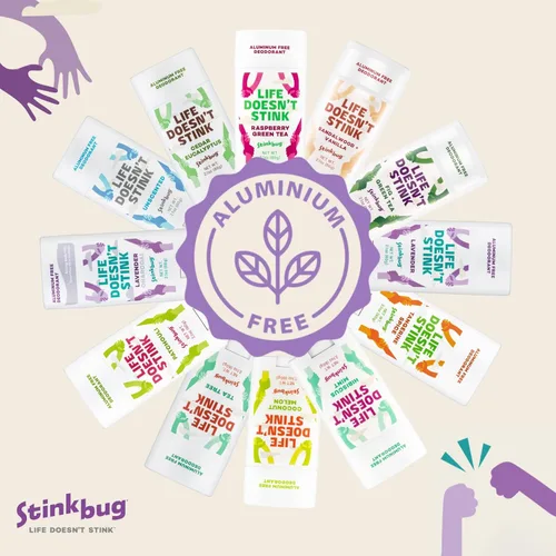 Miniatura 5 de Stinkbug Naturals - Desodorante orgánico de tamaño de viaje sin aluminio con árbol de té, aceite de coco, sin parabenos, desodorante para piel