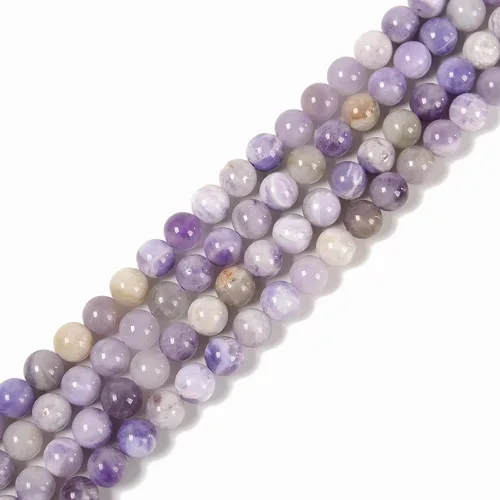 Miniatura 2 de JM Design Multi lavanda jade liso cuentas redondas tamaño 0.315 in 15.5 '' hebra para la fabricación de joyas