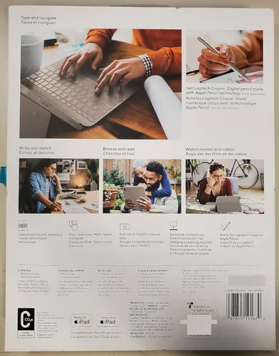 Miniatura 3 de Logitech Combo Touch - Funda de teclado desmontable para iPad de 10ª generación con trackpad de gran precisión, teclado retroiluminado