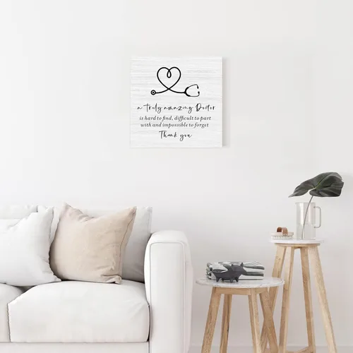 Miniatura 4 de Letrero de madera con texto en inglés "Doctor Wood", regalo de agradecimiento para médicos y enfermeras, regalos únicos para hombres y mujeres