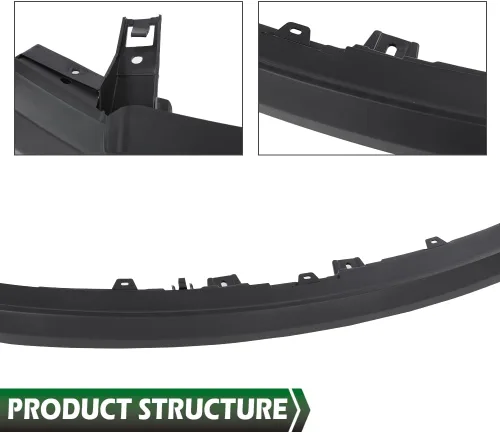 Miniatura 5 de GRAND ORANGE Cubierta de parachoques trasero imprimada compatible con Chevy Aveo Sedan LS LT 2007 2008 2009 2010 2011 95978858 GM1100791 negro