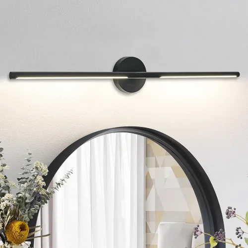 Miniatura 11 de Lámparas doradas para baño sobre espejo de 24 pulgadas, 18W 360° Giratorias Regulables 4000K Lámpara de Tocador LED de Latón, Luces de Tocador