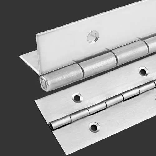 Miniatura 8 de 2 piezas de bisagra de piano de acero inoxidable de 2" x 18", bisagra de piano resistente de 0.060" / 1/16” de espesor con agujeros, bisagras