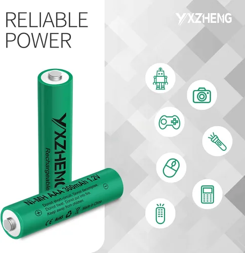 Miniatura 6 de Luces solares 8pcs AAA 300mAh NI-MH batería 1.2v recargable luces de jardín controladores (8xAAA)