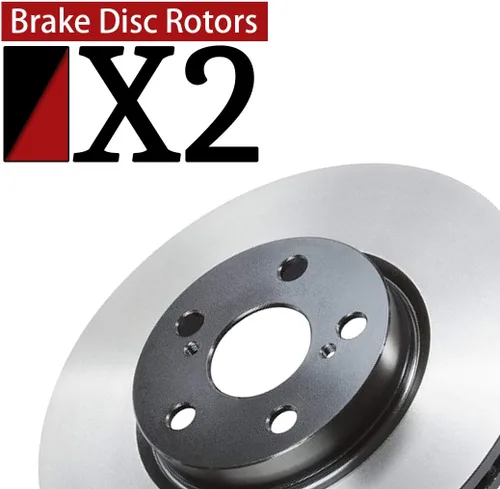 Miniatura 2 de AutoDN Rotor de freno de disco delantero 2 piezas compatible con 1986-1994 compatible con D21 RWD