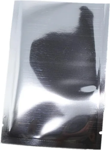 PABCK Paquete de 500 Bolsas Pequeñas de Lámina de Mylar 2x2.8 pulgadas (Tamaño Interior 1.6x2.4 pulgadas) Lámina de Aluminio Plateada Sellables al