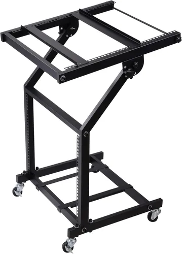 AW, soporte ajustable con ruedas para mezcladora de DJ, equipo de música de estudio, para fiestas, 9U