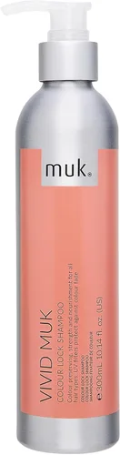 MUK. Champú Vivid Colour Lock - Cuidado del color con protección UV para todo tipo de cabello. Champú fortalecedor y nutritivo que protege el color.