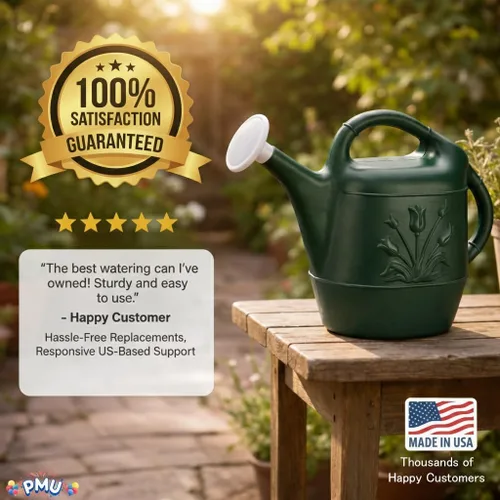 Miniatura 5 de PMU Regadera de 2 galones - Regadera de jardín para plantas de interior y exterior - Regadera de plástico con cabezal de rociador desmontable
