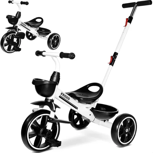 Miniatura 8 de KRIDDO Triciclo 2 en 1 para niños de 18 meses a 5 años de edad, mango de empuje extendido para empujar sin esfuerzo, triciclo de regalo para niños