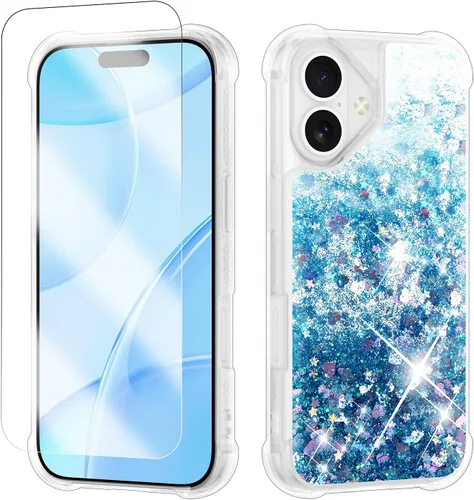 Miniatura 15 de Funda con purpurina para Samsung Z Flip 3, a prueba de golpes, funda de TPU transparente con purpurina líquida para Samsung Z Flip 3 para mujer