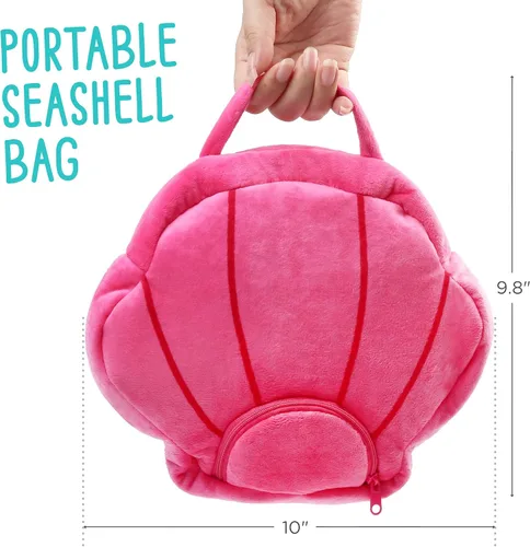 Miniatura 5 de BenBen Paquete de 5 animales de peluche del océano, juguetes de peluche de criatura marina con bolsa de transporte de concha, lindos peluches