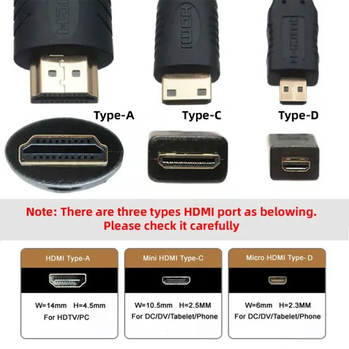 Miniatura 8 de chenyang Paquete de 2 conectores HDMI a HDMI/Micro HDMI en ángulo de 180 grados para Raspberry PI 3B/3B+/4B