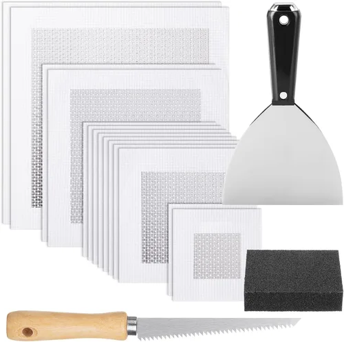 Miniatura 16 de Bates- Kit de reparación de paneles de yeso, 6 piezas, 10 pulgadas, Kits de parches de paneles de yeso, Kit de parches de reparación de pared