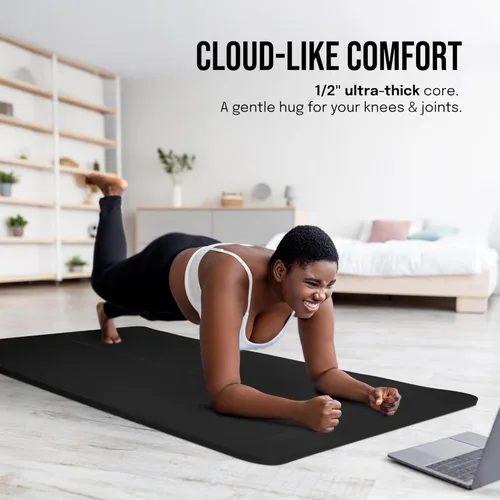 Miniatura 5 de Gogokiwi Extra Wide Yoga Mat for Men Women (72"L x 36"W) Non Slip Fitness & Exercise Mat with Alignment Marks for Yoga, Pilates, Floor Workouts