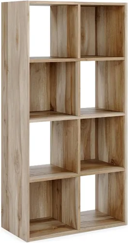 Miniatura 7 de Diseño exclusivo de Ashley Paxberry. Organizador de almacenamiento o librero moderno de 6 cubos, color blanqueado