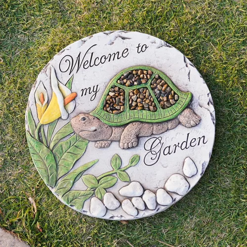 Miniatura 14 de Piedras decorativas de girasol para jardín al aire libre – Adoquines para sendero exterior, piedras de jardín, piedras decorativas para jardín al