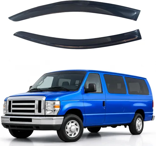 Miniatura 22 de IG - Visera para ventana para Ford Bronco y F150-F350 1980-1996, deflector lateral tipo cinta adhesiva, resistente, contra lluvia y viento