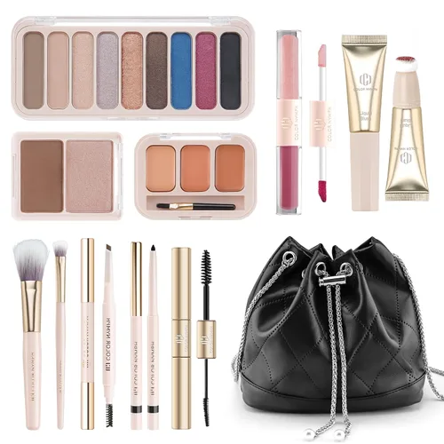 Color Nymph Kit de maquillaje para adolescentes, juego de maquillaje para niñas con bolsa de cosméticos incluida paleta de sombra de ojos de 9 #03 -
