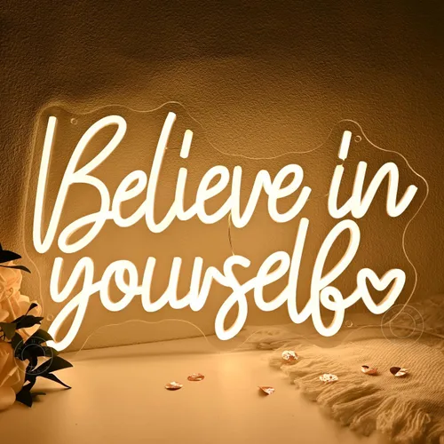 Miniatura 9 de SYLHOME Letrero de luz LED de neón con texto en inglés «Happy Birthday» para fiesta de cumpleaños, dormitorio, decoración de pared, pancarta, bar