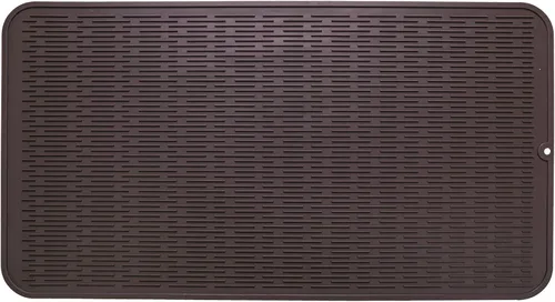 Miniatura 82 de MicoYang Alfombrilla de silicona para secado de platos para múltiples usos, fácil de limpiar, ecológica, resistente al calor, alfombrilla