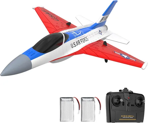 Miniatura 10 de Avión RC de la marca volantexrc, avión de control remoto de 3 canales, caza Spitfire con giroscopio de 6 ejes, 2.4GHz, avión de radio control listo