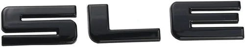Miniatura 2 de Aimoll 1 placa de identificación de letras SLE de repuesto para Chevrolet Cruze Silverado (negro)