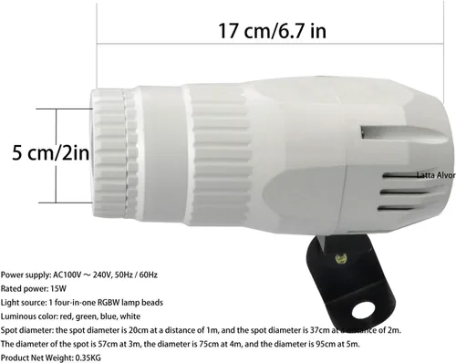 Miniatura 2 de Foco pequeño 4 en 1 Mini RGBW LED Beam Spot Lights Efecto de escenario Iluminación LED Beam Pinspot luz para espejo, bola club, fiesta, bar, eventos
