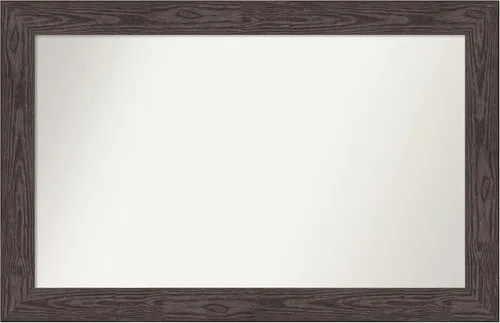 Miniatura 423 de Amanti Art Espejo personalizado, espejo de baño negro puente, espejo de pared o espejo de tocador de baño sobre el fregadero (26 x 26 pulgadas)