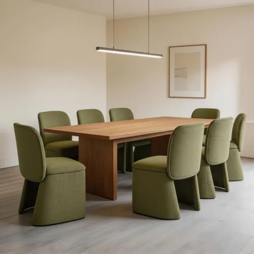 Miniatura 25 de Hyfirm Juego de 4 sillas de comedor tapizadas modernas, sillas de comedor laterales de chenilla, sillas de cocina sin brazos, sillas Parsons