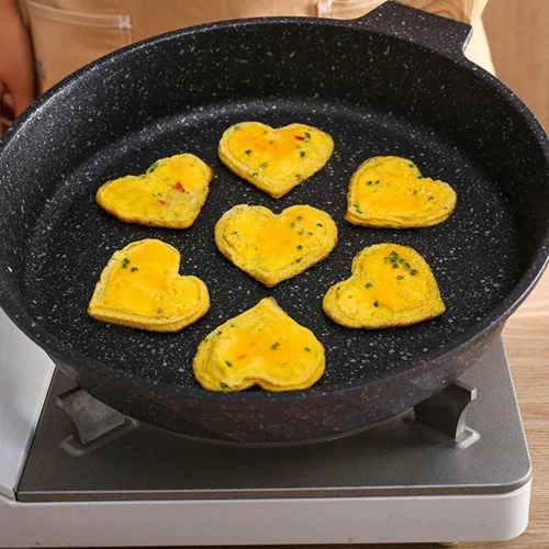 Miniatura 3 de Moldes antiadherentes para panqueques, molde de silicona para huevos fritos, reutilizable, para hacer panqueques, anillo de huevo, herramientas