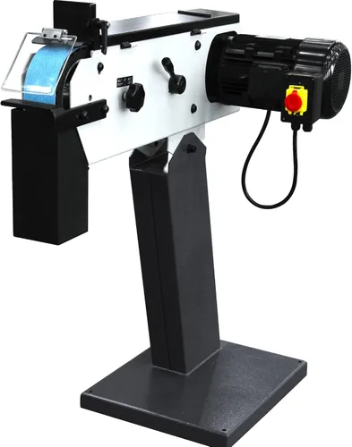 Miniatura 2 de KAKA INDUSTRIAL Amoladora de banda de 3 pulgadas x 79 pulgadas Motor 4HP 220V, cabeza ajustable, base de hierro fundido Amoladora de banda