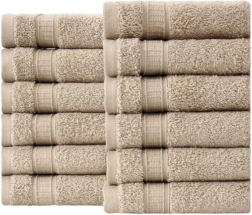 Miniatura 44 de LA HAMMAM - Paquete de 6 toallas de mano de 16 x 28 pulgadas de algodón turco para baño, cara, hotel, gimnasio y spa Extra suave al tacto, secado