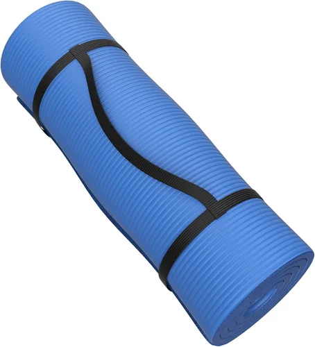 Miniatura 7 de Foam Sleeping Pad for Camping - 1.25-Inch-Thick Waterproof Sleep Pad with Carry Straps for Cots, Tents, or Sleepovers by Wakeman Outdoors (Black)
