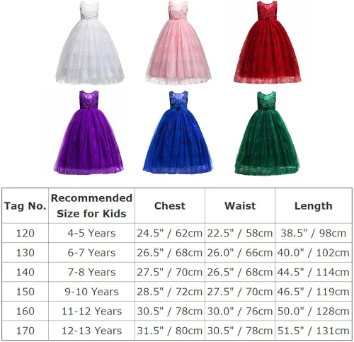Miniatura 7 de Vestido maxi de tul para niñas con tutú y flores de encaje, largo hasta el piso, para boda, dama de honor, fiestas